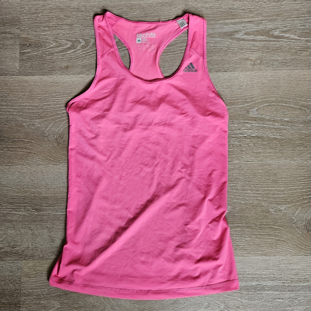 Adidas TechFit Climacool Racerback Tank Top - Size Medium - Pink
